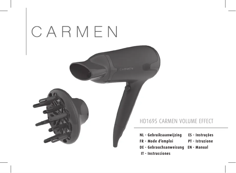 First page image of the manual for Volume Effect HD1695