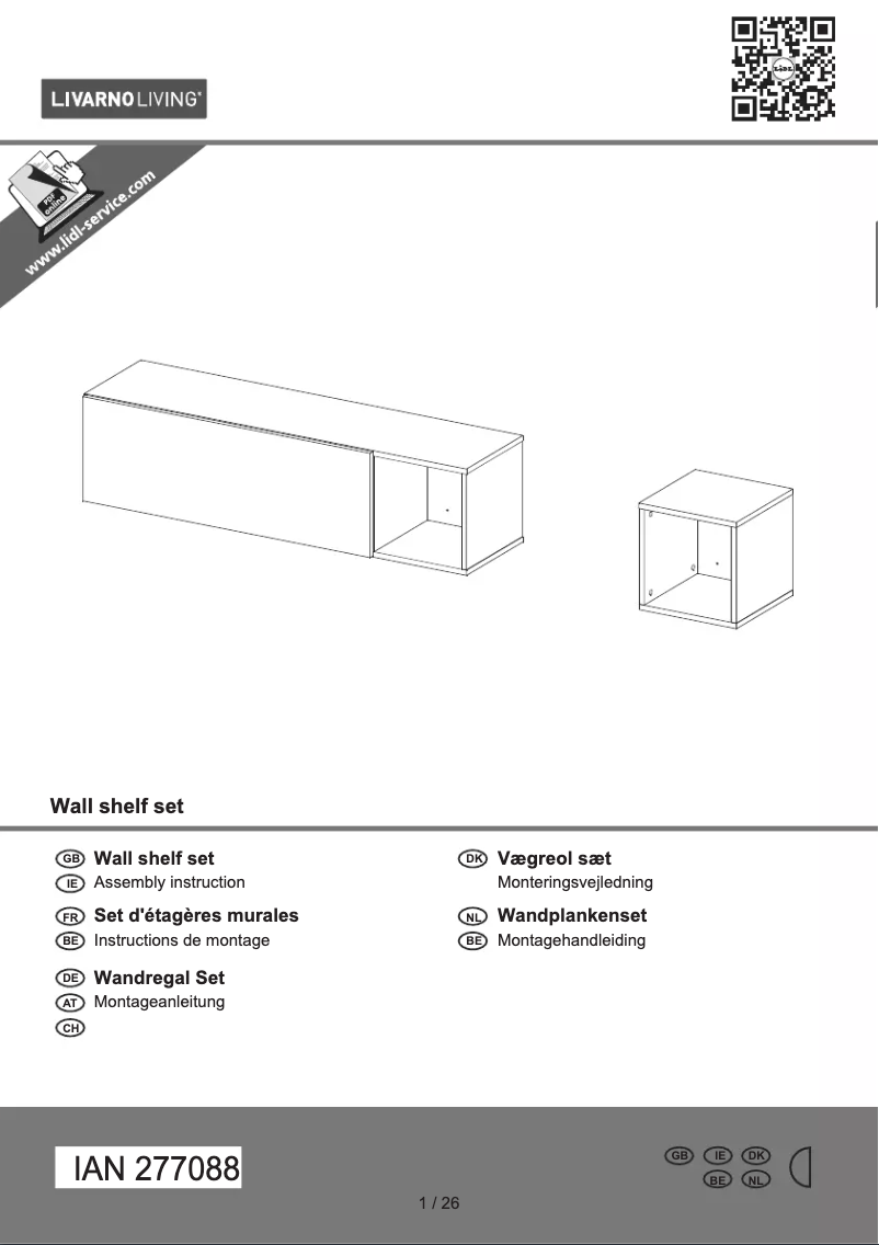 First page image of the manual for IAN 277088