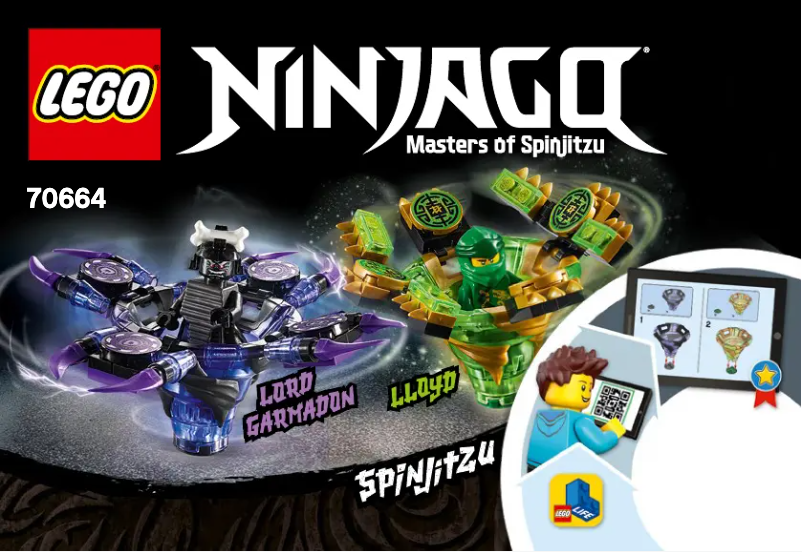 First page image of the manual for Ninjago 70664