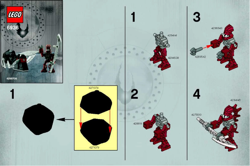 First page image of the manual for Piraka & Catapult