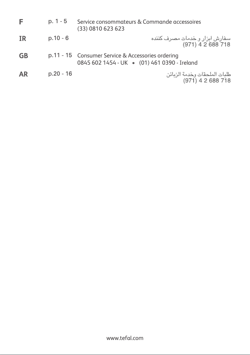 Page 1 of the manual User Manual Tefal X-Trem Power TW5483