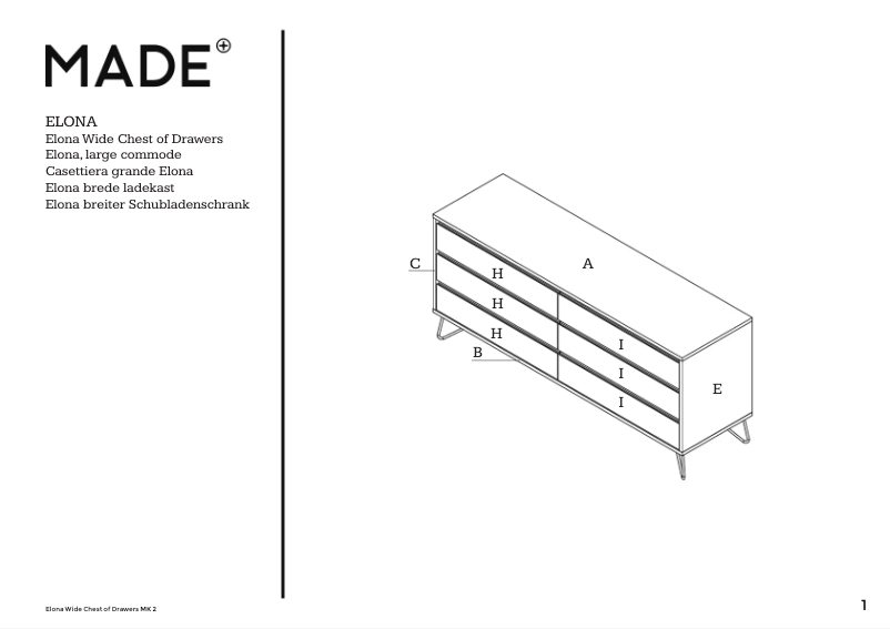 First page image of the manual for Elona