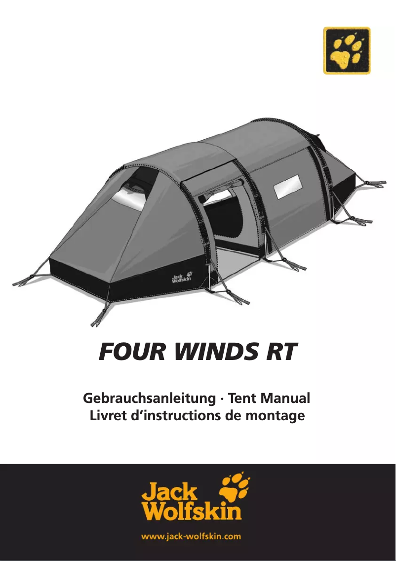 Page 1 de la notice Manuel utilisateur Jack Wolfskin Four Winds RT