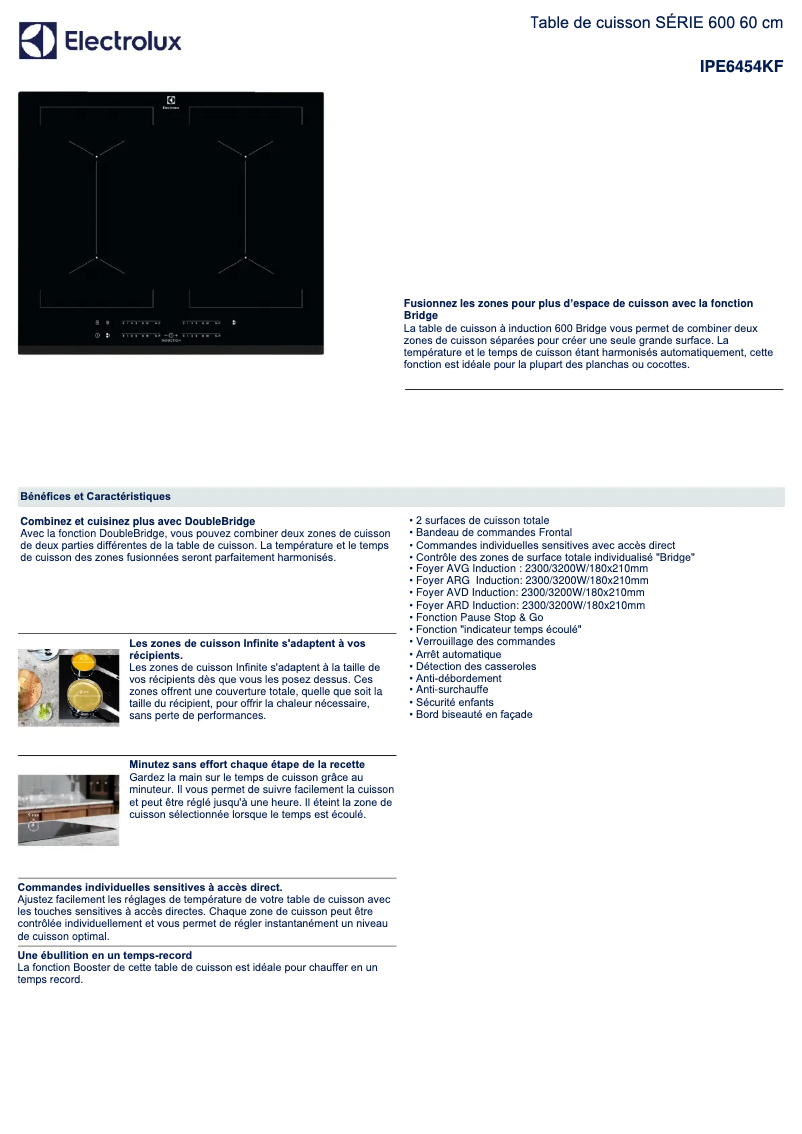 First page image of the manual for IPE6454KF