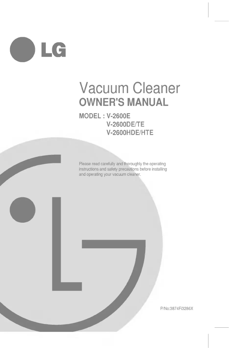 First page image of the manual for V-2600HTE