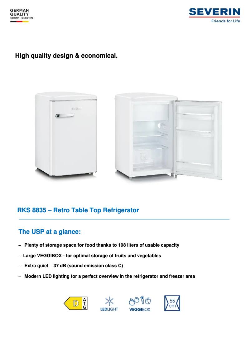 First page image of the manual for RKS 8835