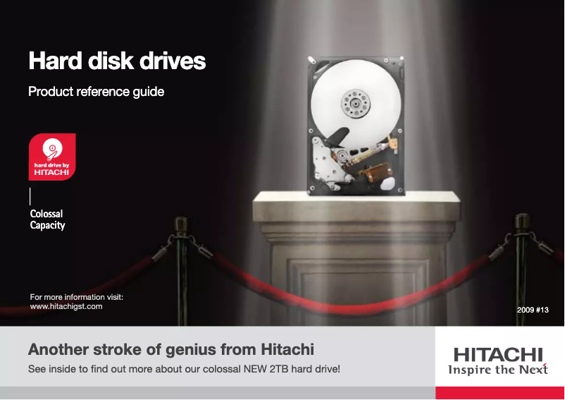 Page 1 of the manual User Manual HGST Travelstar 5K500.B