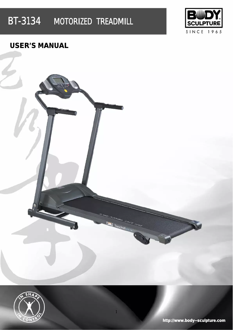 Page 1 of the manual User Manual Body Sculpture BT-3134