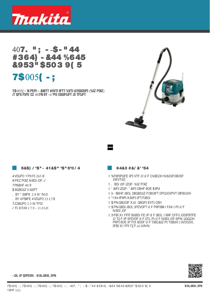 First page image of the manual for VC005GLZ