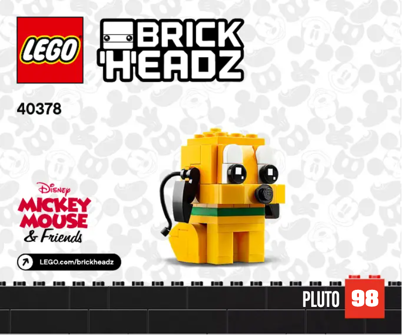 First page image of the manual for Brickheadz 40378