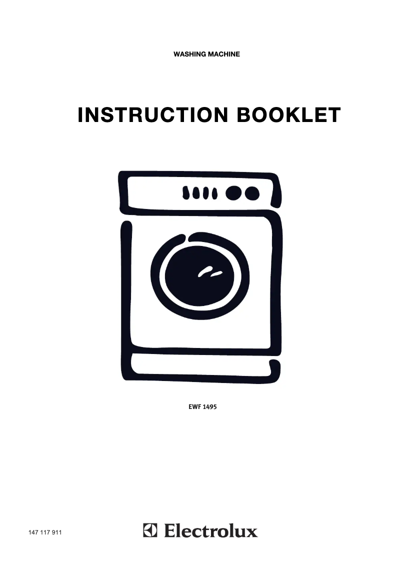 Page 1 of the manual User Manual Electrolux EWF1495