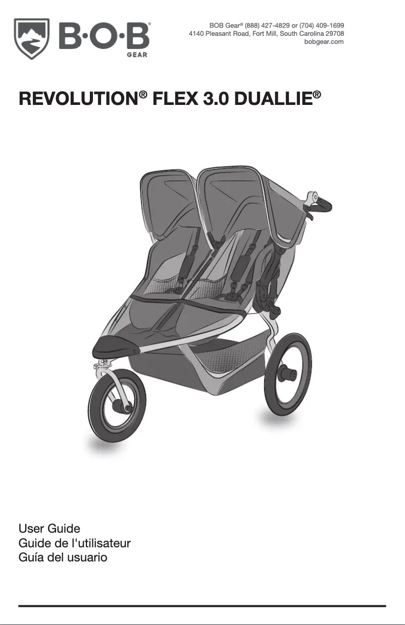 Page 1 of the manual User Manual BOB Gear Revolution Flex 3.0 Duallie