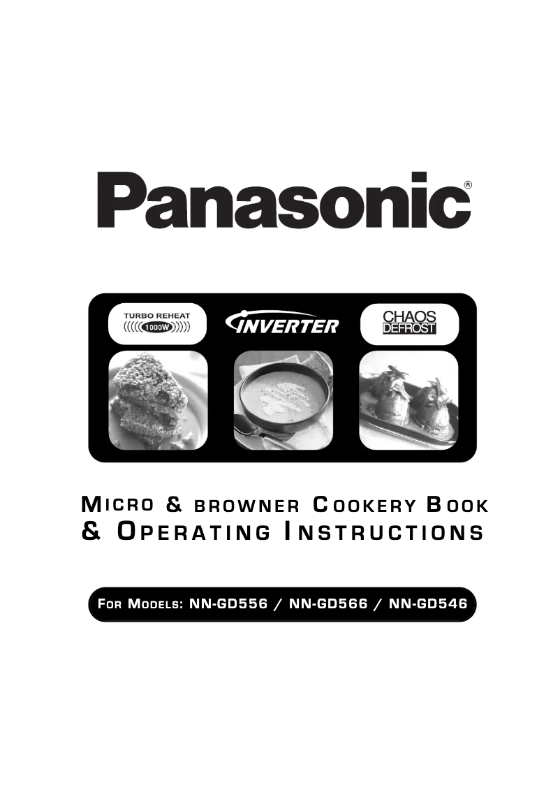 Page 1 of the manual User Manual Panasonic NN-GD556