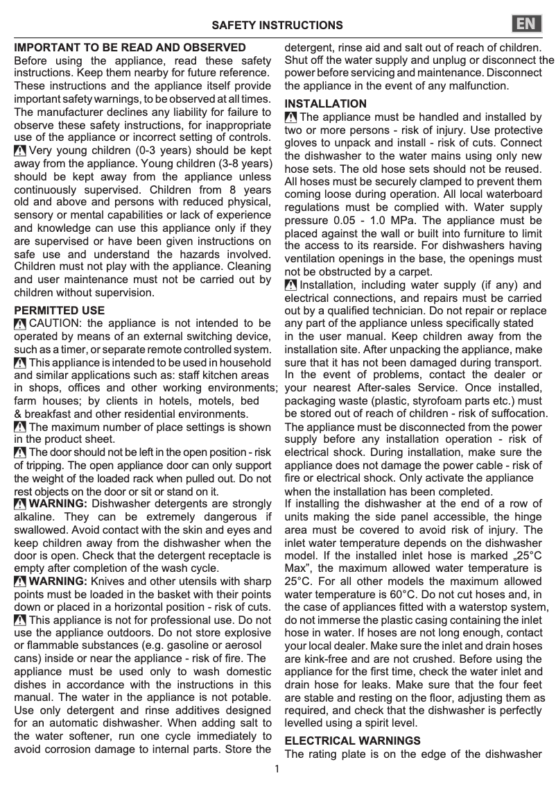 First page image of the manual for DIC3B+16A