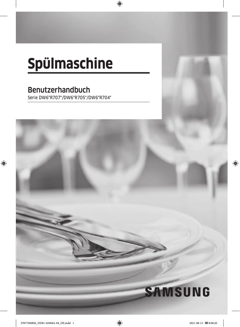 First page image of the manual for DW6KR7071BB