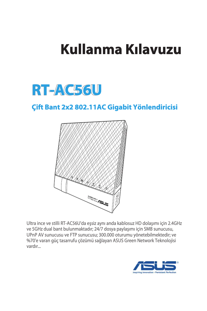 First page image of the manual for RT-AC56U