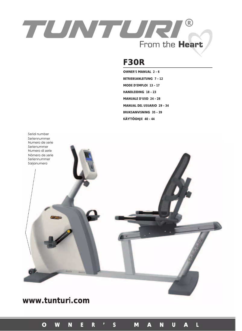 First page image of the manual for F30R