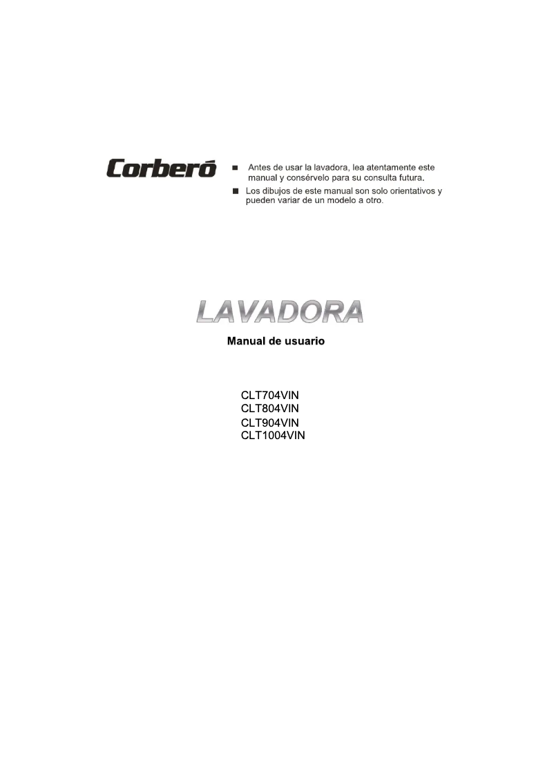 First page image of the manual for CLT704VIN