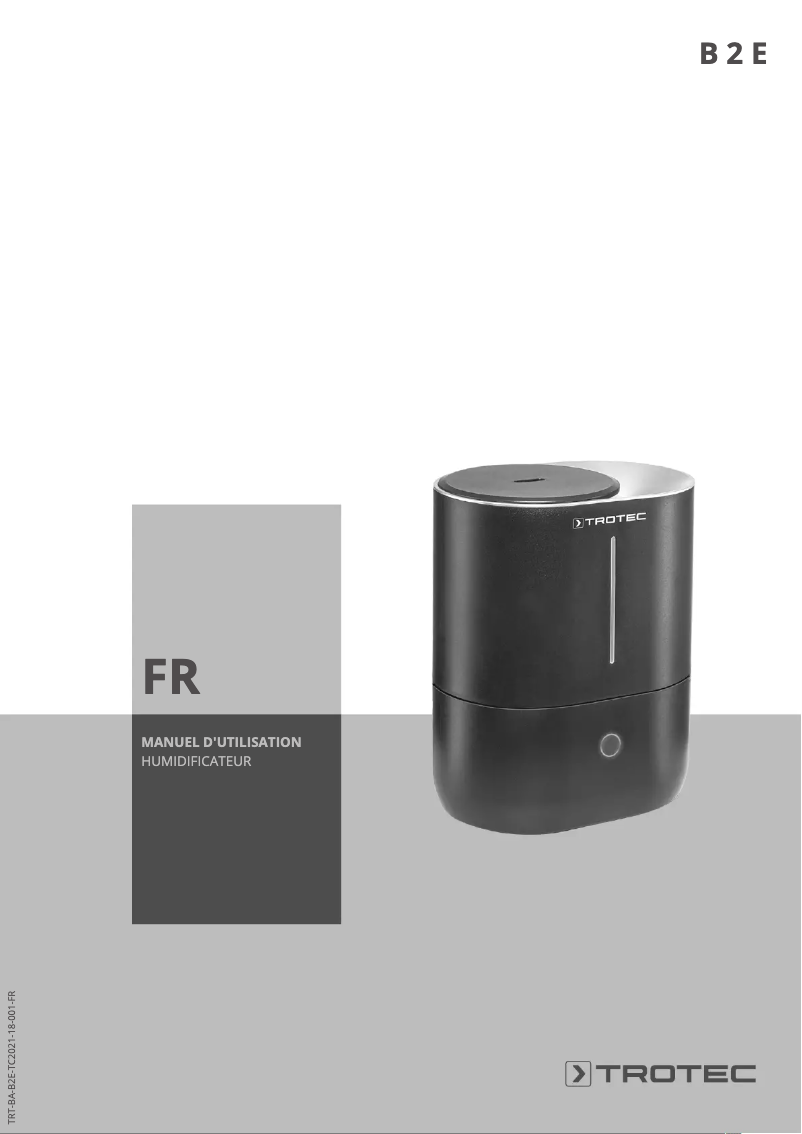 First page image of the manual for B 2 E