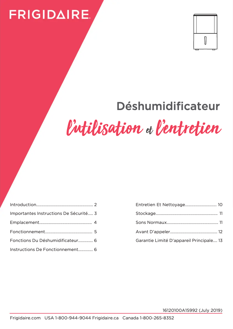 First page image of the manual for FFAD2233W1