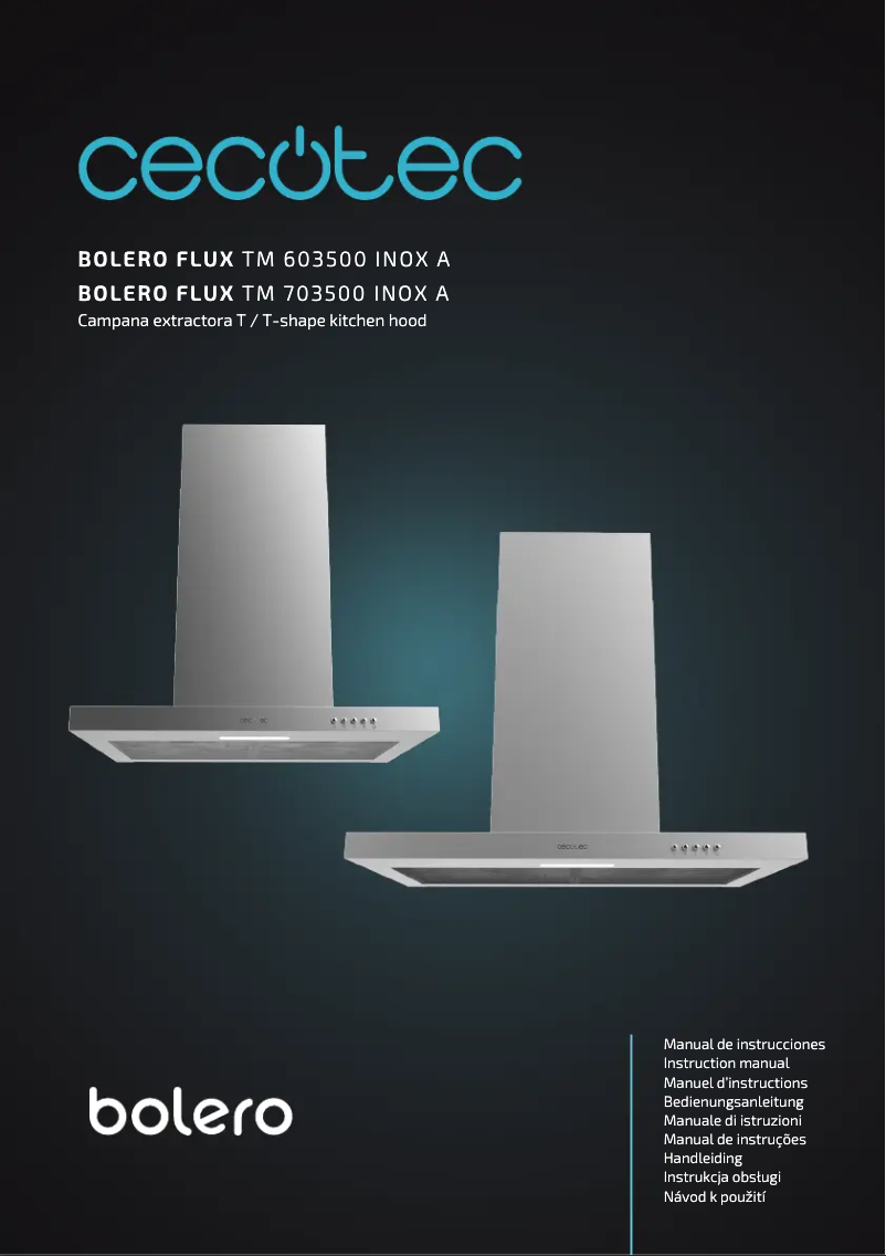 First page image of the manual for Flux TM 703500 Inox A