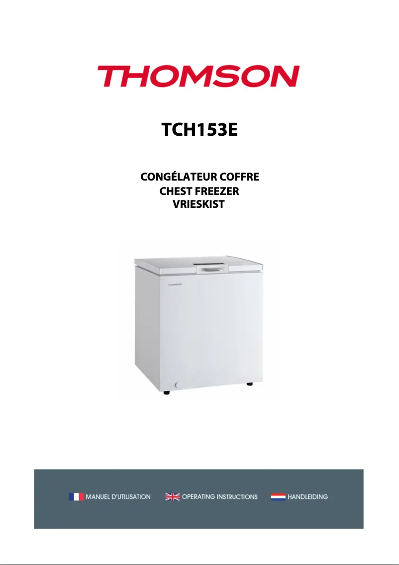 First page image of the manual for TCH153E