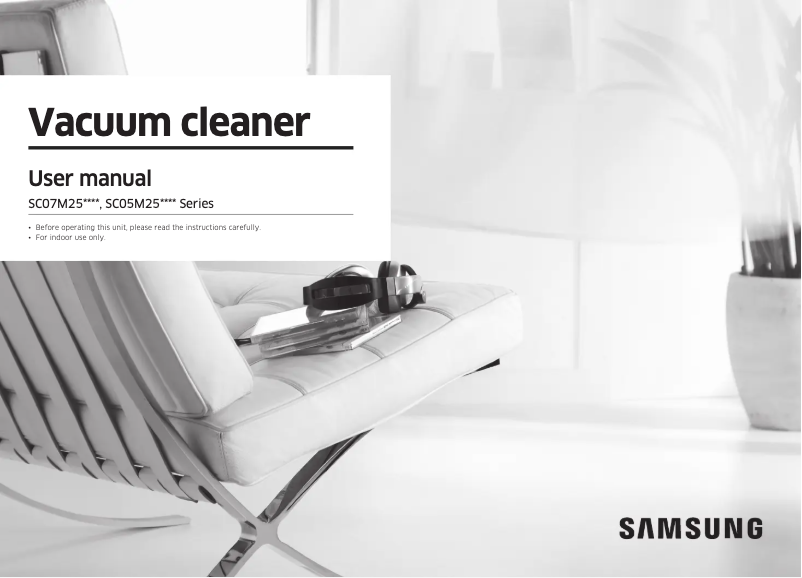 First page image of the manual for SC07M25J0WP