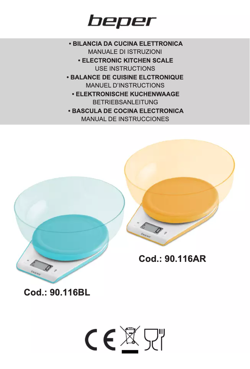 First page image of the manual for 90.116BL