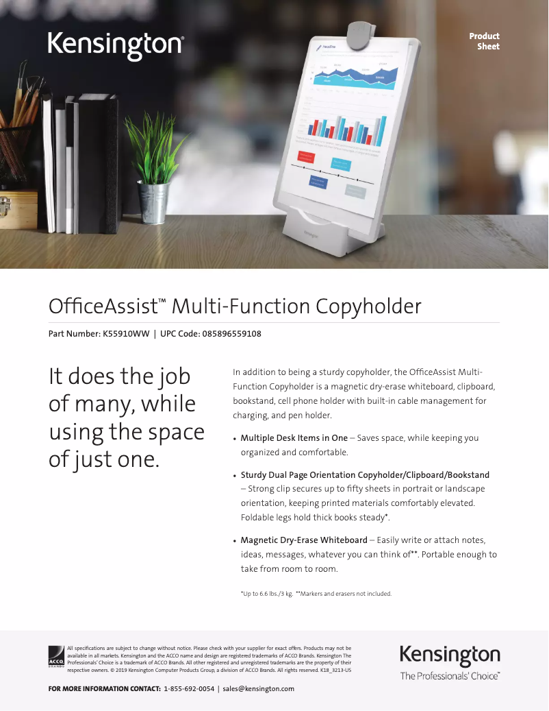 First page image of the manual for K55910WW