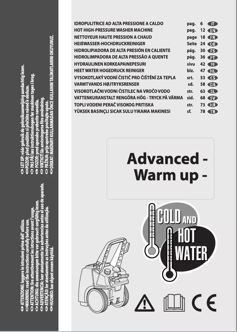 Page 1 de la notice Manuel utilisateur Lavorwash Advanced 1108