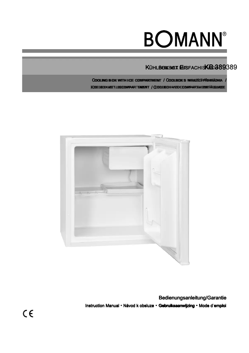 Page 1 of the manual User Manual Bomann KB 389