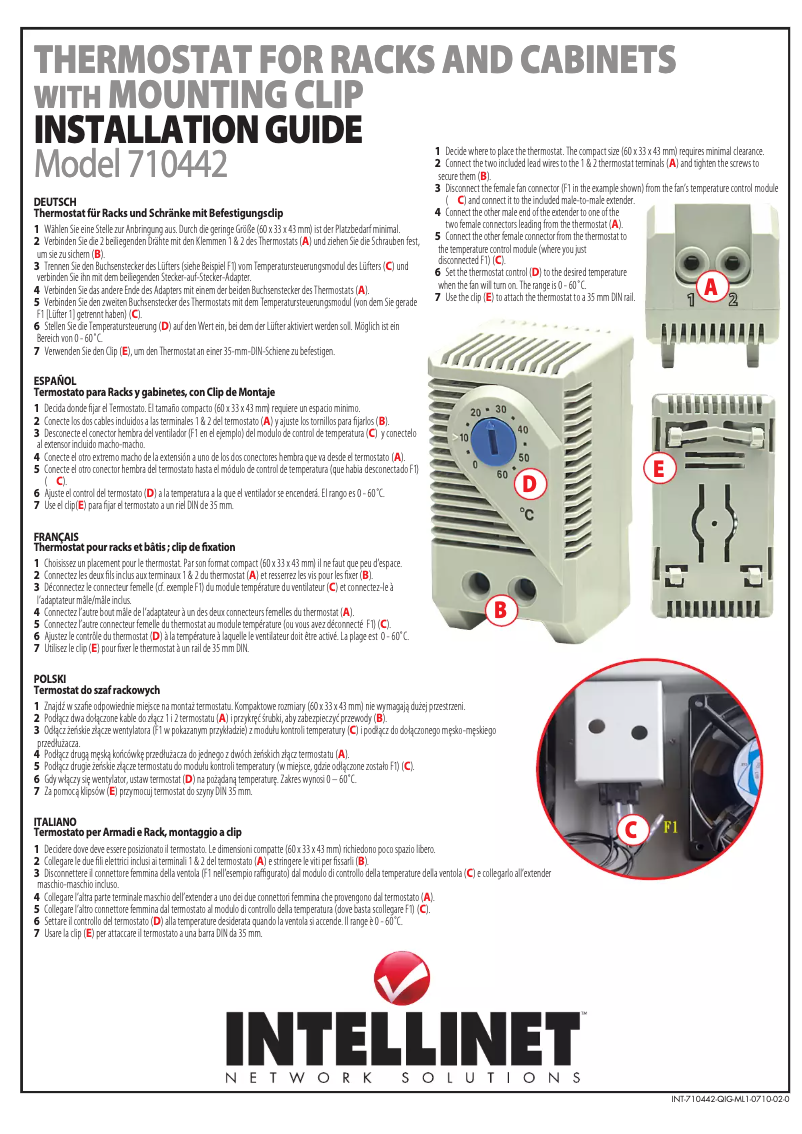 First page image of the manual for 710442