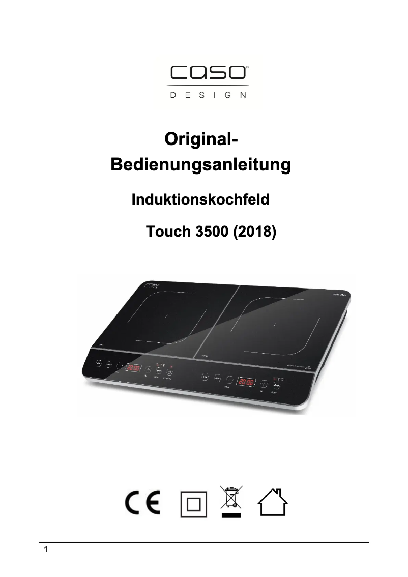 First page image of the manual for Touch 3500