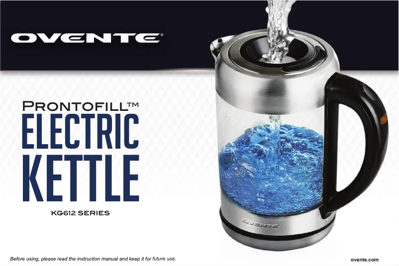 Page 1 of the manual User Manual Ovente KG612S