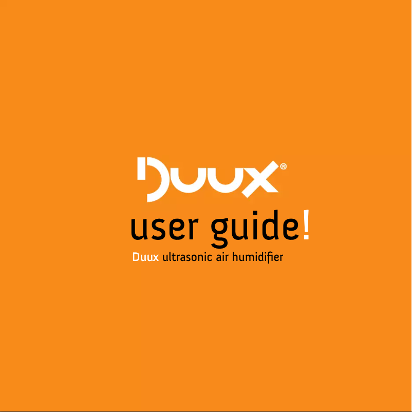 Page 1 of the manual User Manual Duux Mushroom