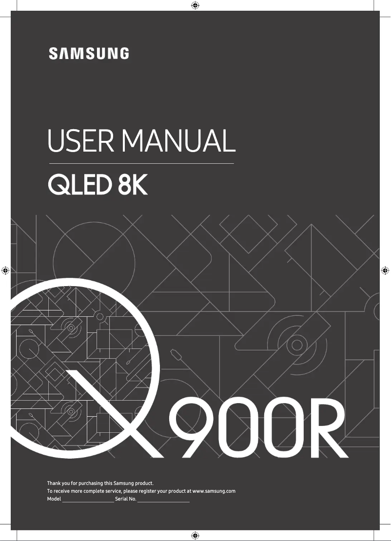 Page 1 of the manual User Manual Samsung QN55Q900RBG