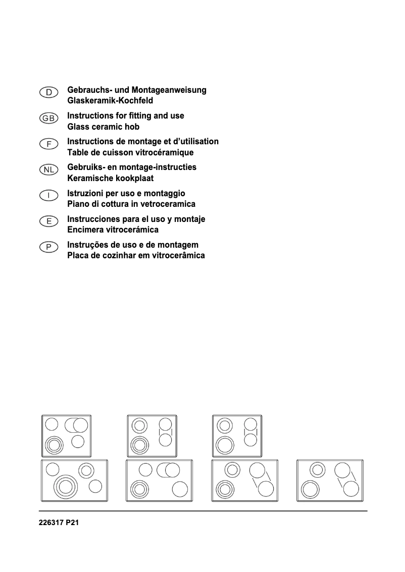Page 1 of the manual User Manual Teka GKST 60 Basic