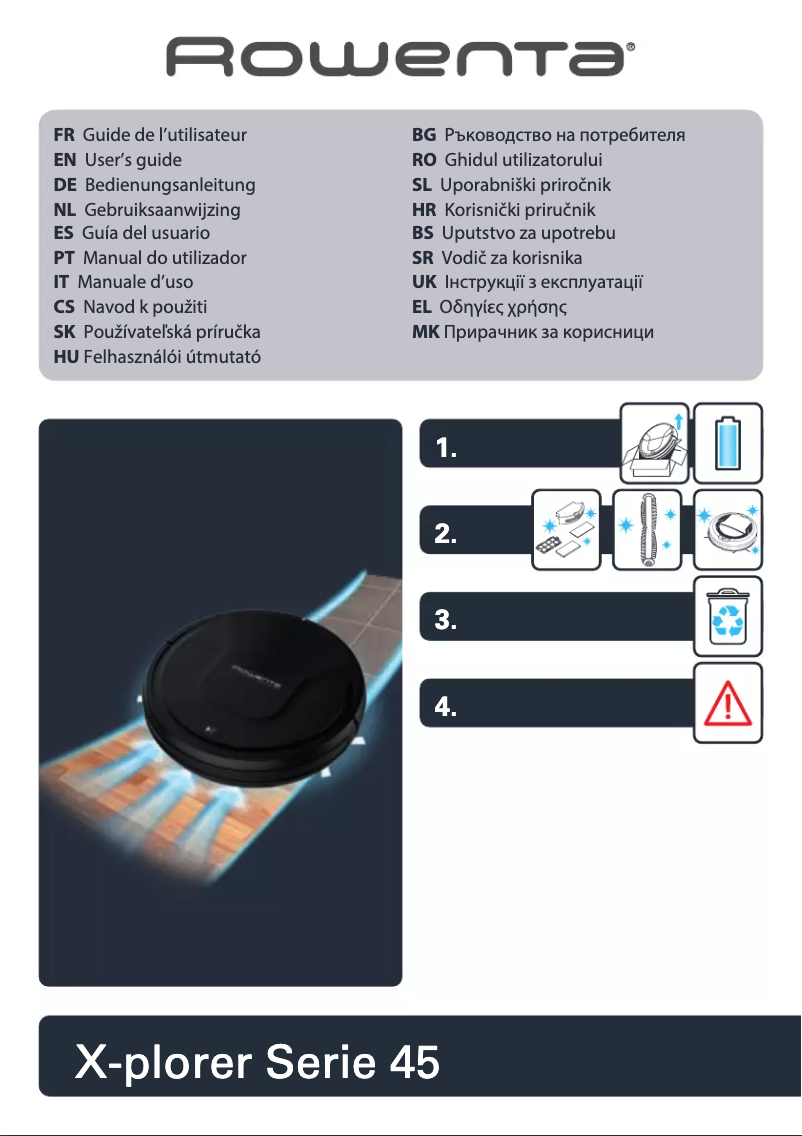 Page 1 of the manual User Manual Rowenta X-Plorer Serie 45 RR8277WH