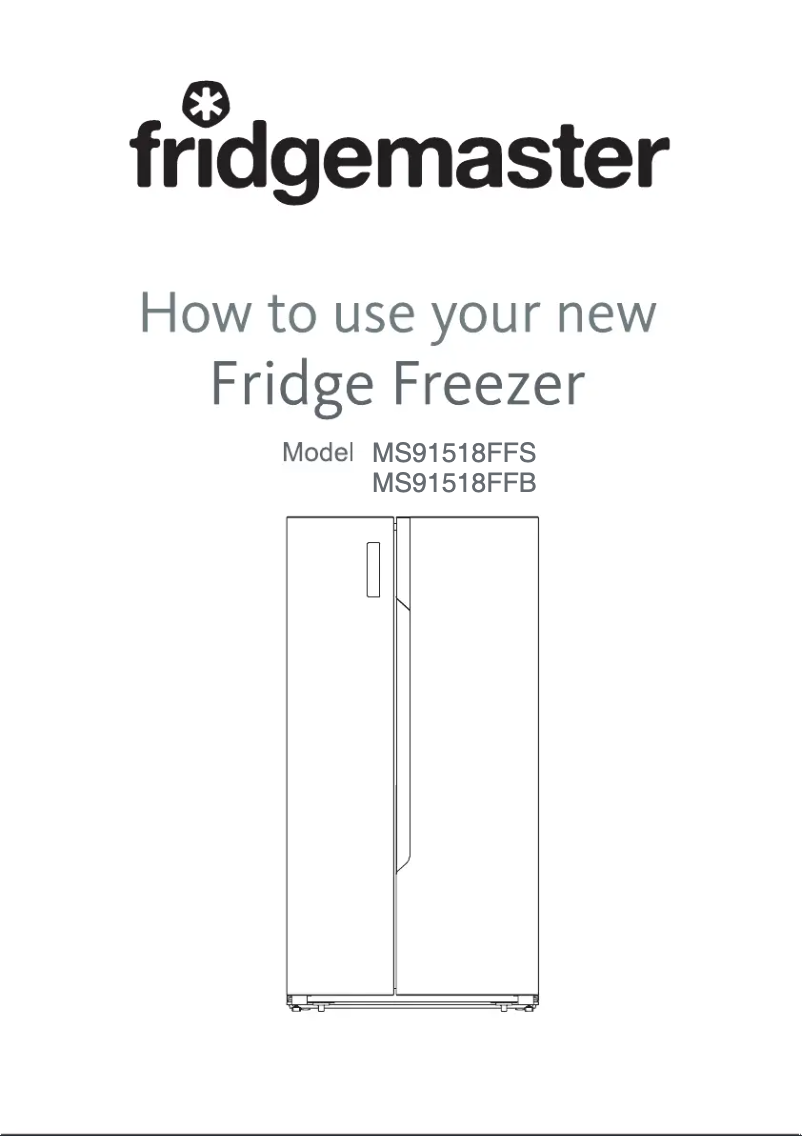 Page 1 of the manual User Manual Fridgemaster MS91518FFS