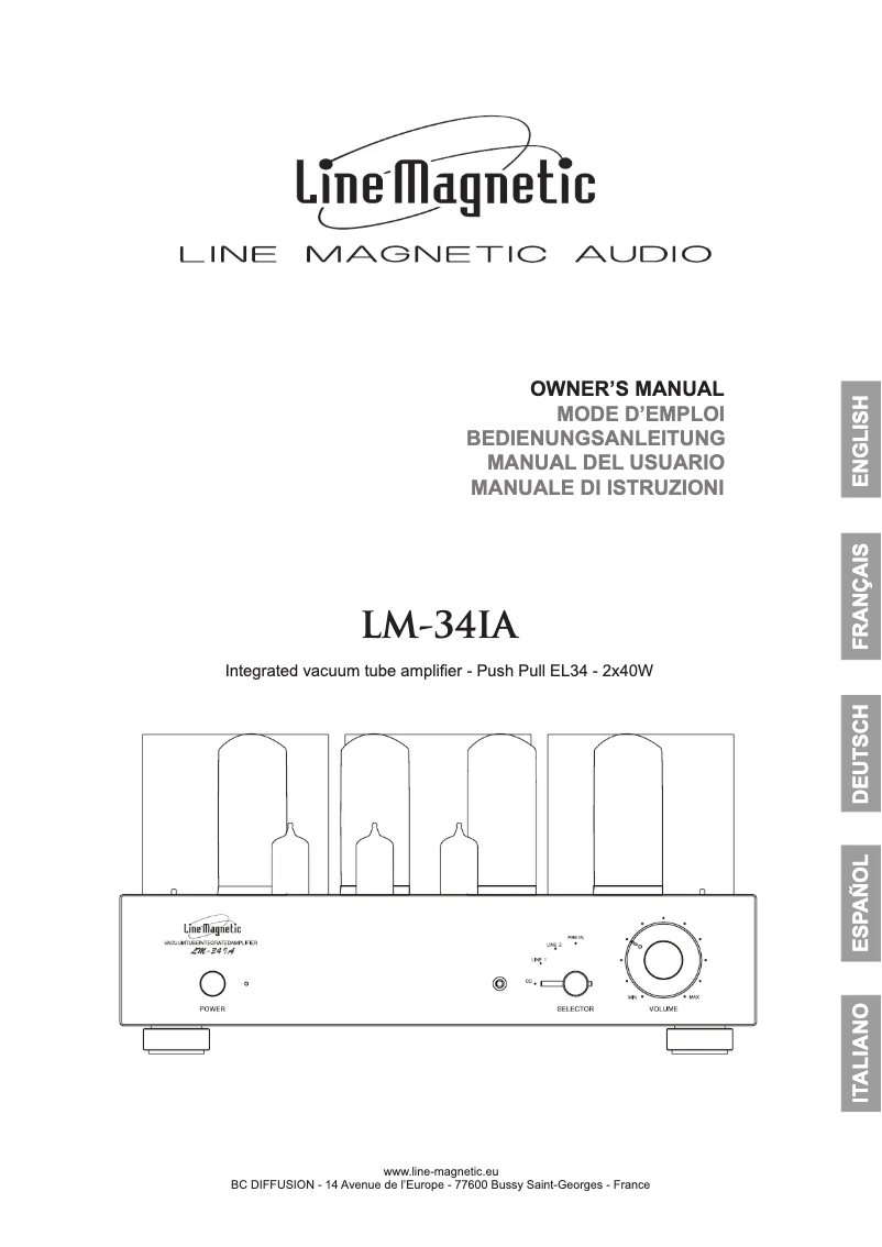 Image de la première page du manuel de l'appareil LM-34IA