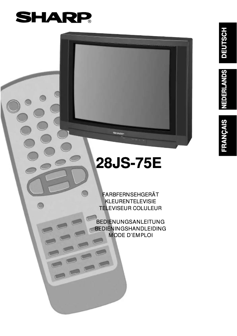 First page image of the manual for 28JS-75E