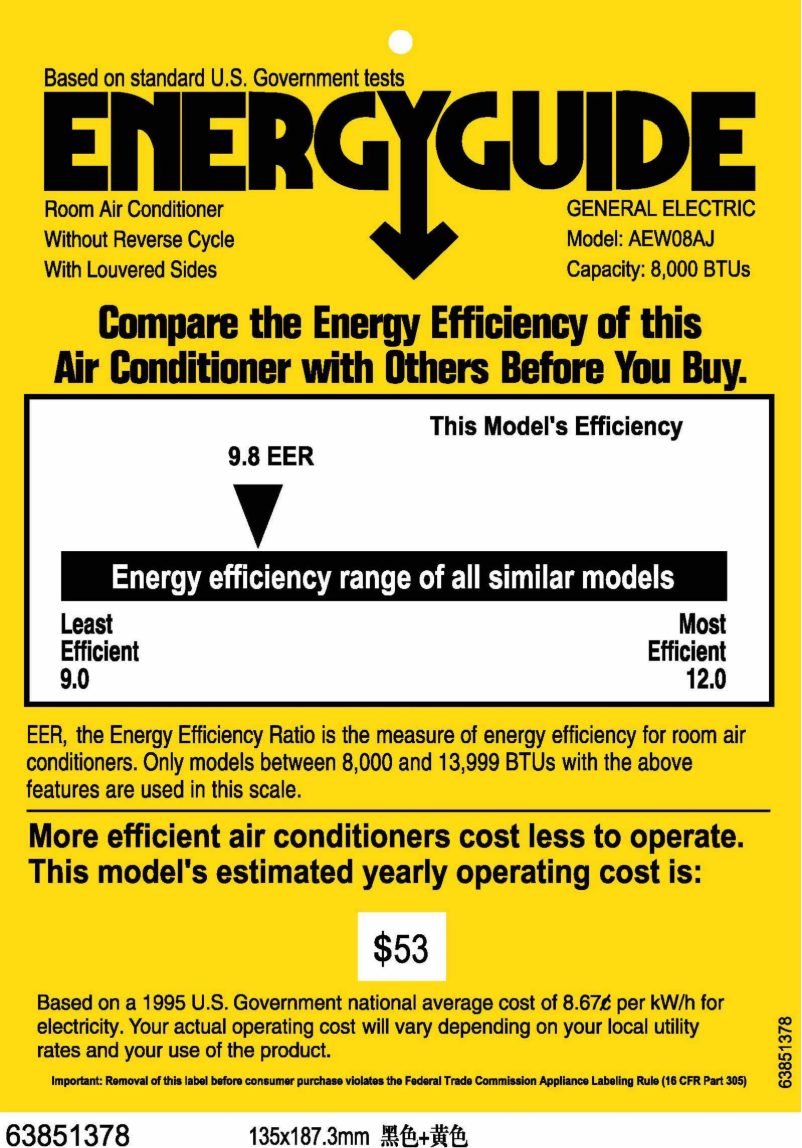 First page image of the manual for AEW08AJ
