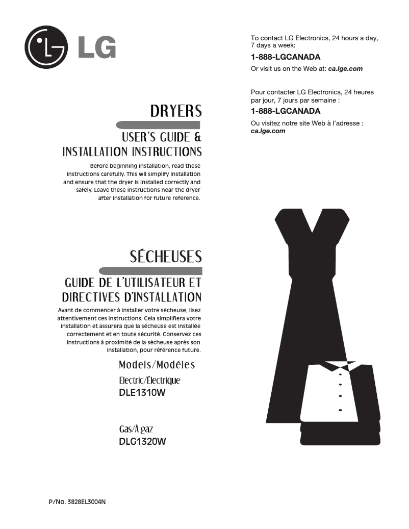 First page image of the manual for LD-2131WH