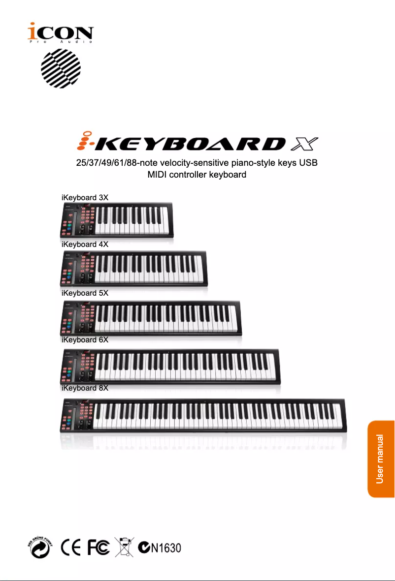 First page image of the manual for iKeyboard 6X