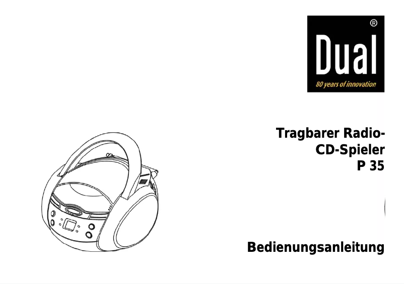 Page 1 of the manual User Manual Dual P35