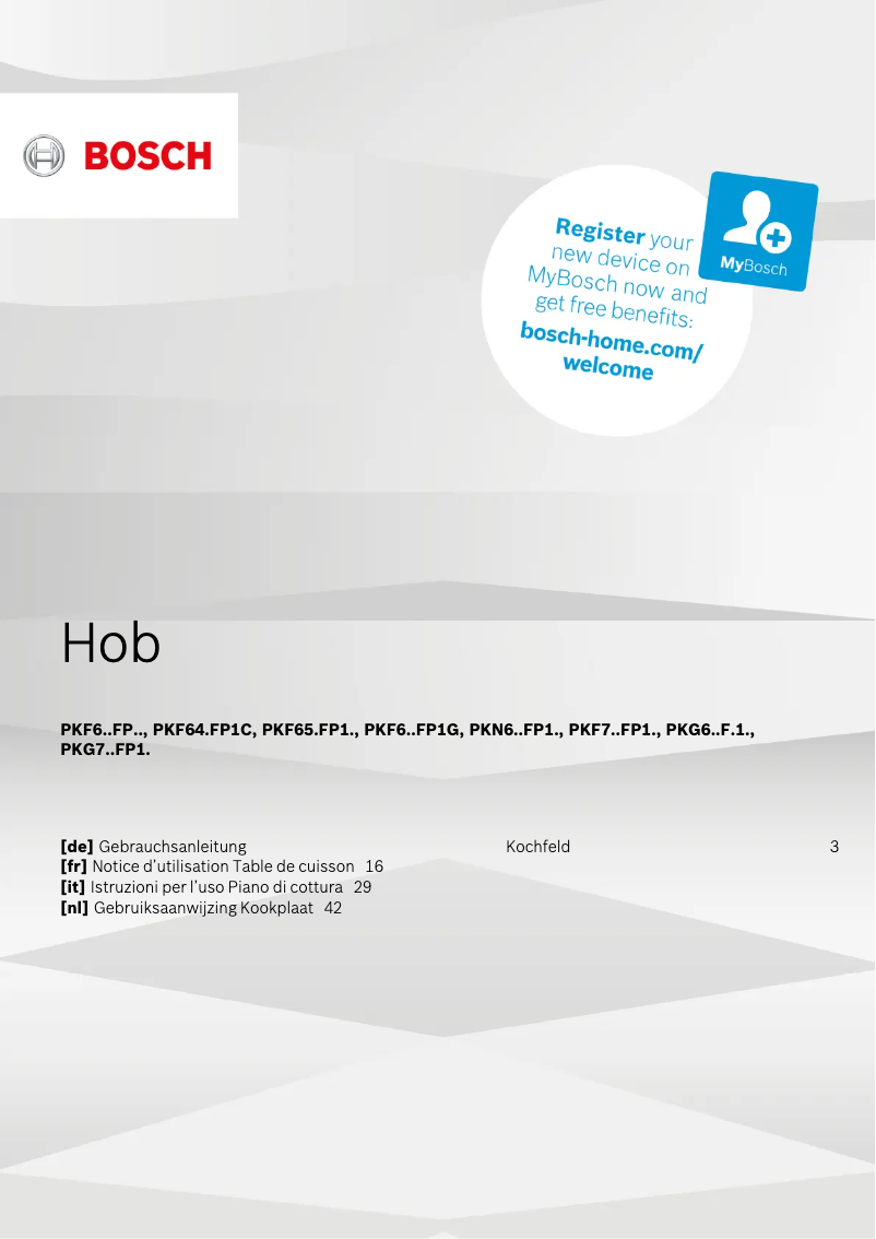 First page image of the manual for PKG775FP1E