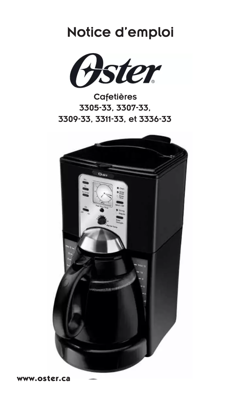 First page image of the manual for 3311-33