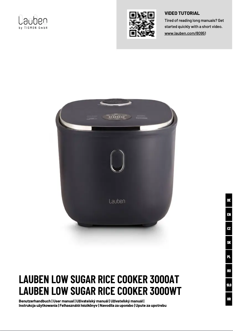 First page image of the manual for 3000AT