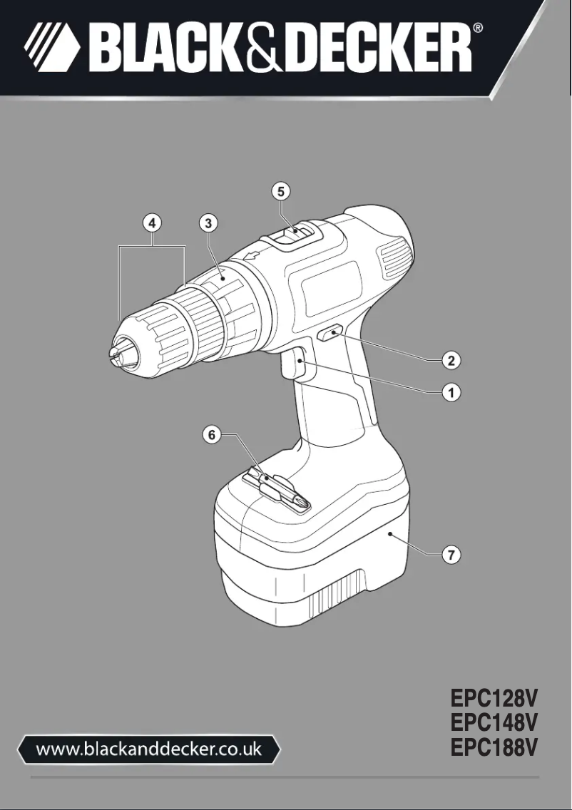 Page 1 of the manual User Manual Black & Decker EPC148V