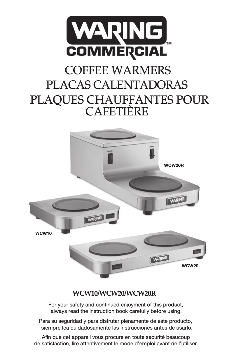 First page image of the manual for WCW20